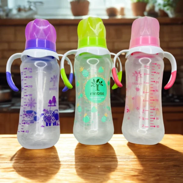 Baby PP Feedin Bottle with Handle 270ml